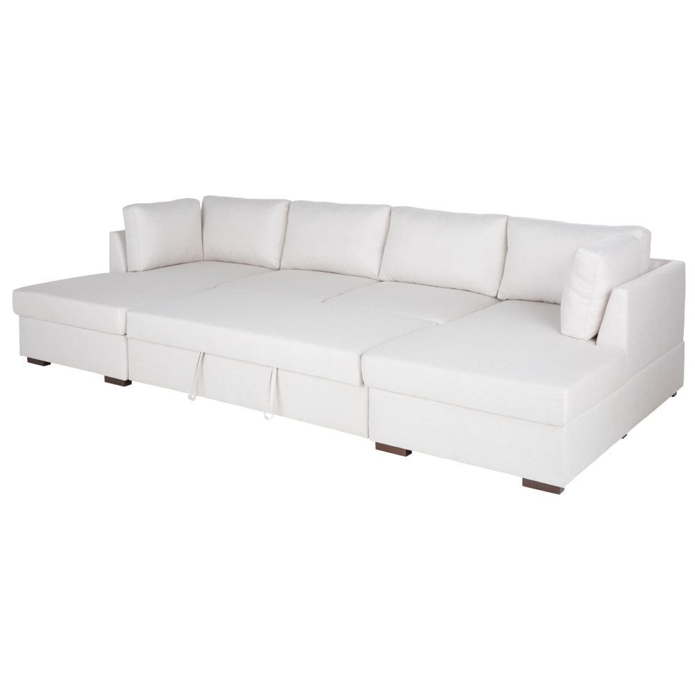 Canapé panoramique TIMES SQUARE beige convertible 7 places à Dakar, Sénégal.