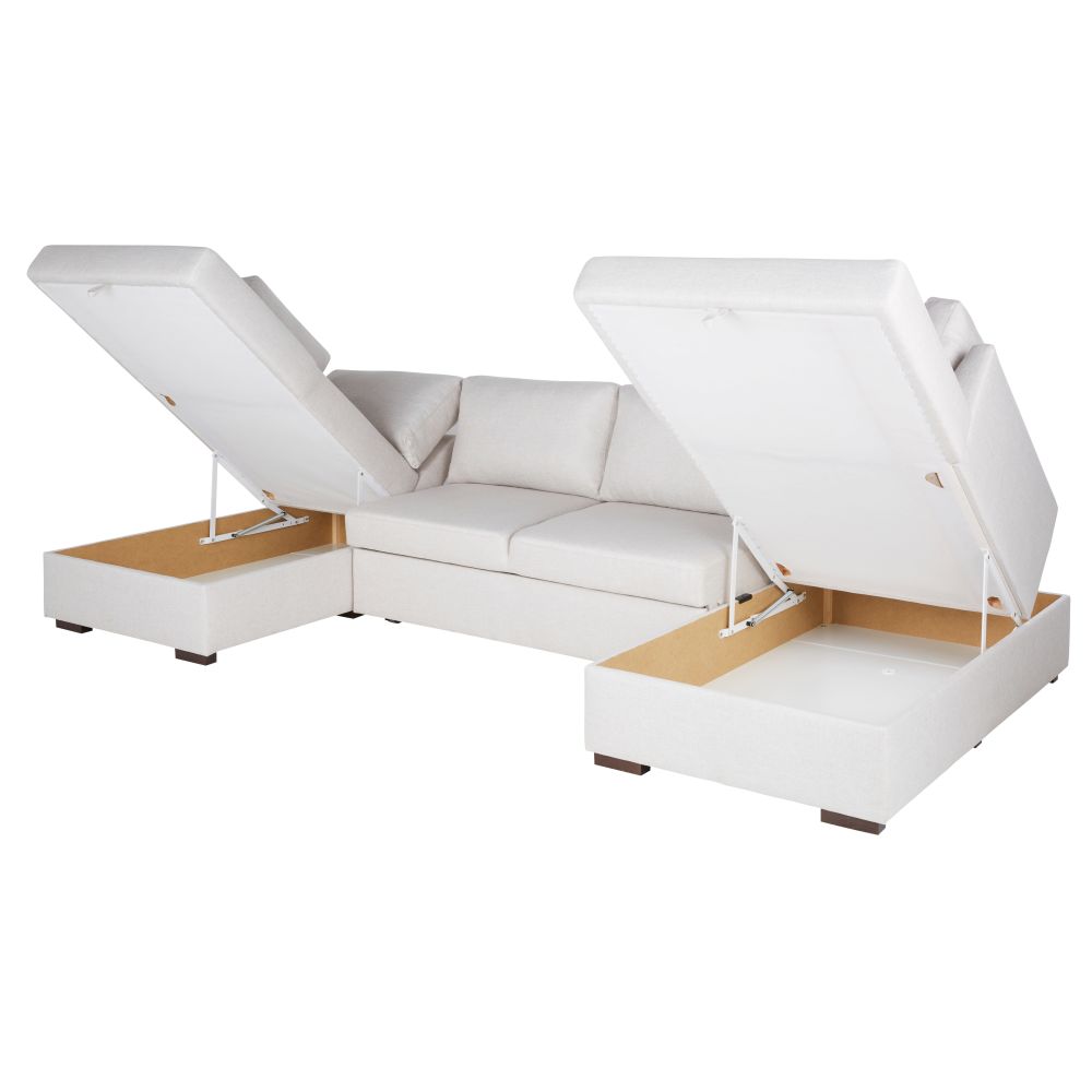 Grand canapé TIMES SQUARE moderne et spacieux en beige à Dakar, Sénégal.