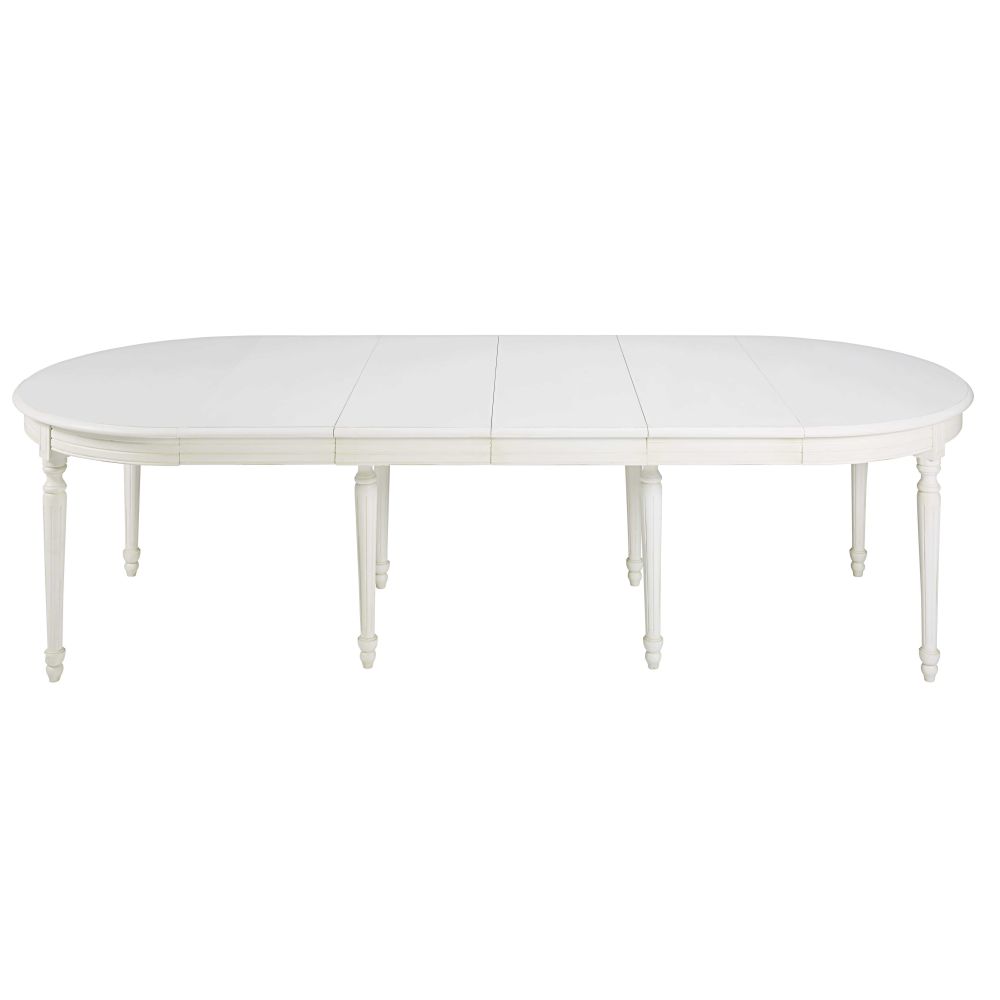Table extensible Louis en bois blanc, design pratique et élégant à Dakar, Sénégal.