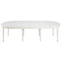 Table extensible Louis en bois blanc, design pratique et élégant à Dakar, Sénégal.