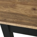 Table pliante Alfred pour 6/8 personnes, design bois massif et métal noir à Dakar, Sénégal