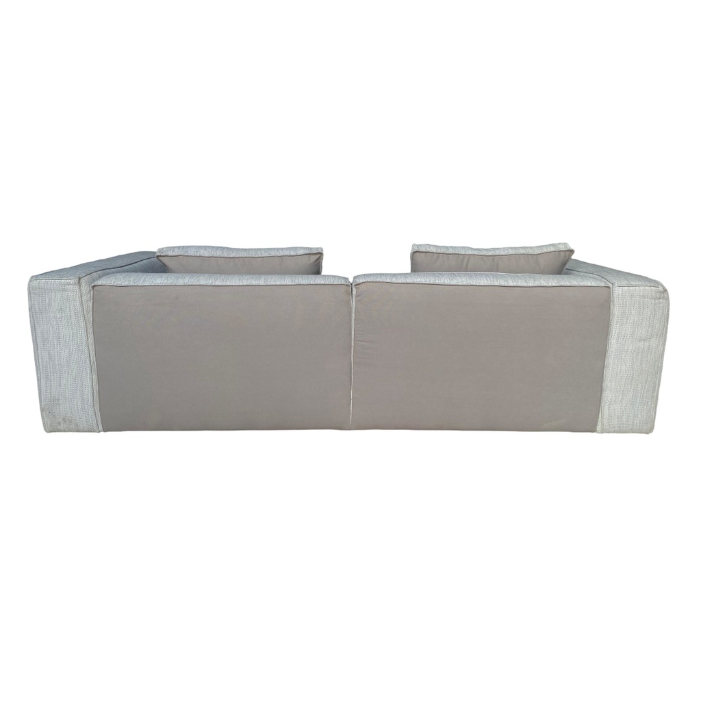 Canapé Falkor 3 places éco-conçu gris clair chiné, style moderne à Dakar, Sénégal