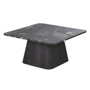 Table basse Pixus, pierre et bois de manguier noir, design moderne - Dakar, Sénégal