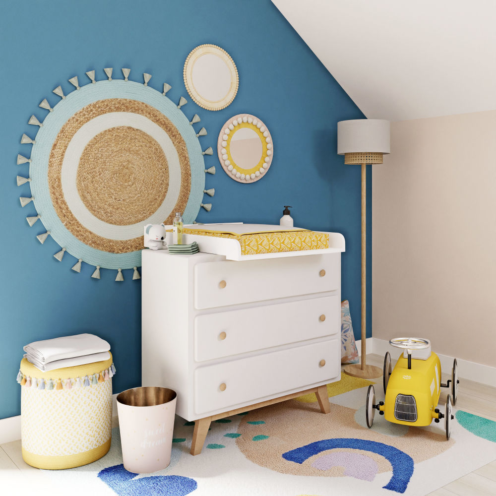 Commode SWEET blanche, 3 tiroirs compatible plan à langer, Dakar Sénégal