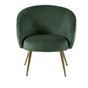 Fauteuil Bizou en velours vert forêt design moderne - Dakar, Sénégal