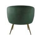 Fauteuil en velours doux vert avec assise confortable - Dakar, Sénégal