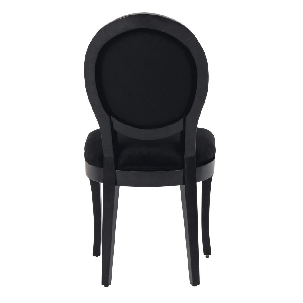 Mobilier design Joséphine en velours noir élégant à Dakar, Sénégal