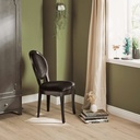 Chaise confortable Joséphine avec revêtement velours noir à Dakar, Sénégal