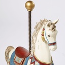 Statue cheval écrue effet vieilli CARROUSEL pour décoration intérieure à Dakar, Sénégal