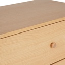 Commode Polari 3 tiroirs en chêne