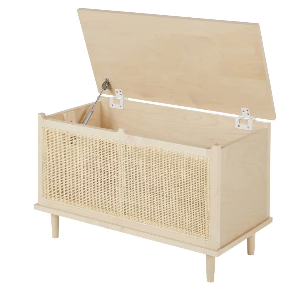 Coffre Solstice en rotin cannage beige, rangement déco naturel - Dakar, Sénégal