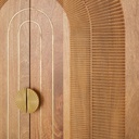 Armoire 2 portes en bois massif avec finitions dorées - Dakar, Sénégal