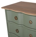 Commode élégante Gustavia, 4 tiroirs, vert kaki et doré - Dakar, Sénégal