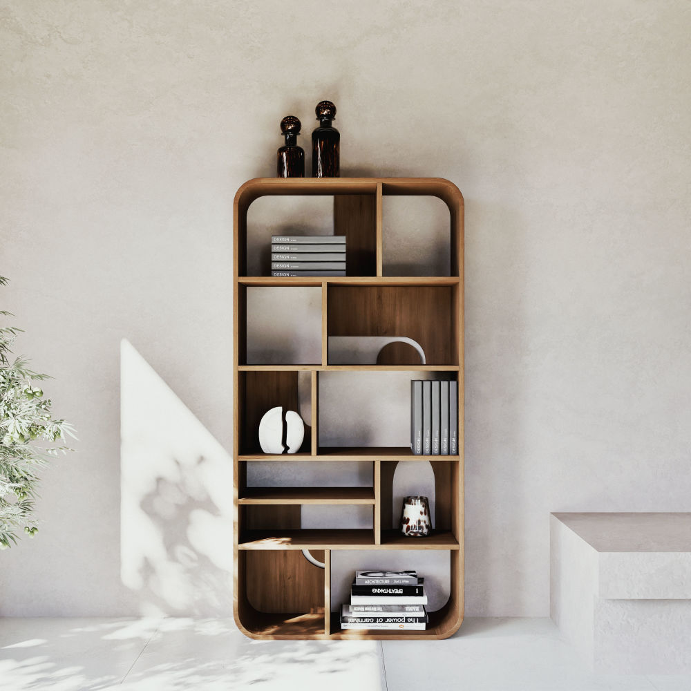 Étagère ouverte Sacramento au design vintage en acacia massif - Dakar, Sénégal