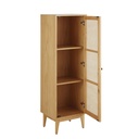 Cabinet Suzelle, 1 porte et rotin tressé, design naturel - Dakar, Sénégal