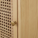Cabinet Suzelle, 1 porte et rotin tressé, design naturel - Dakar, Sénégal