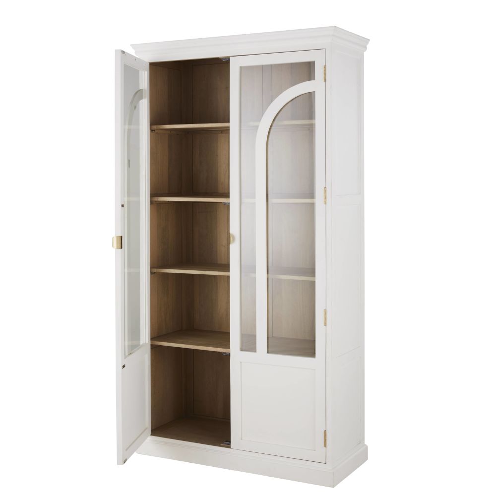 Vitrine Sainte Maxime 4 portes blanche