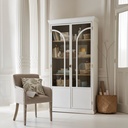 Vitrine Sainte Maxime 4 portes blanche