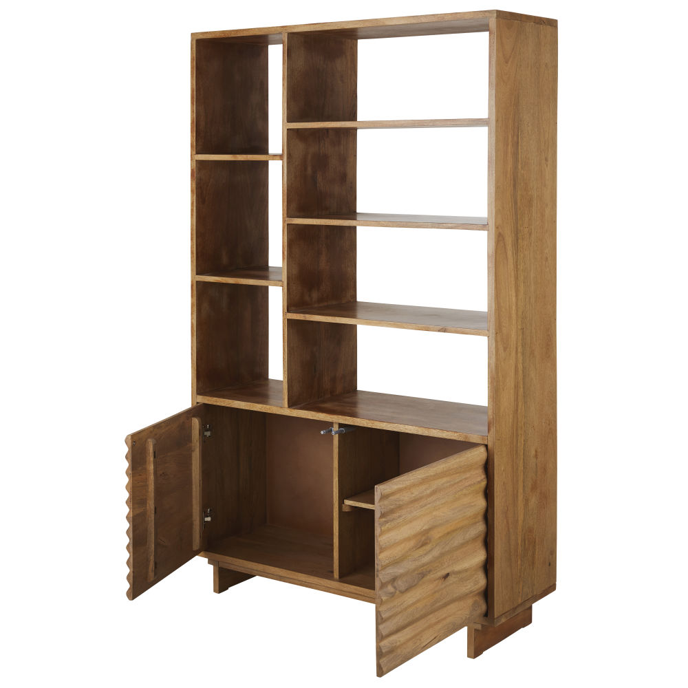 Étagère AVEIRO en bois marron avec 2 portes - Dakar, Sénégal