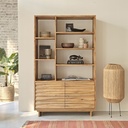 Bibliothèque AVEIRO en bois marron avec compartiments fermés - Dakar, Sénégal