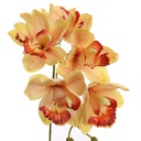 CYMBIDIUM - Tige fleur artificielle Jaune H72