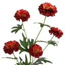 Tige fleur artificielle souci rouge