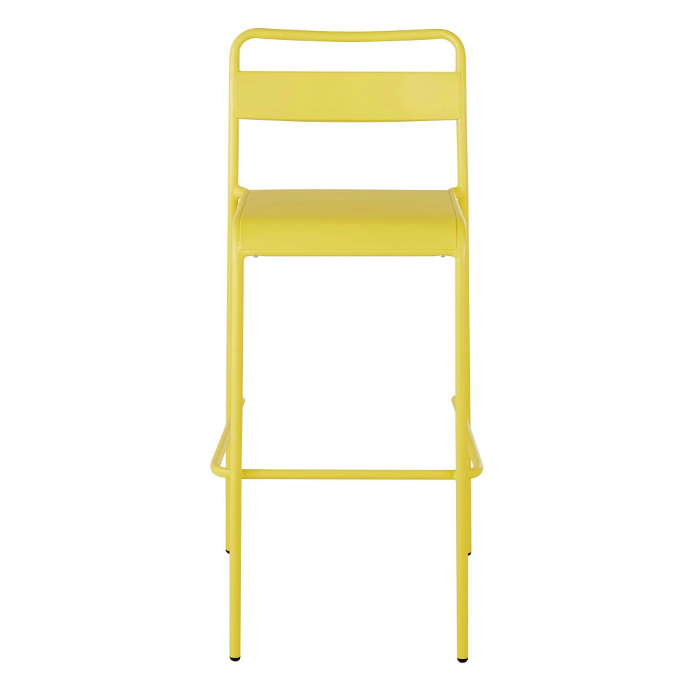 Chaise de bar Belleville en métal jaune pour intérieur tendance à Dakar, Sénégal