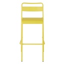 Chaise de bar Belleville en métal jaune pour intérieur tendance à Dakar, Sénégal