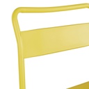 Mobilier urbain - Chaise de bar Belleville avec structure métallique jaune vive au Sénégal