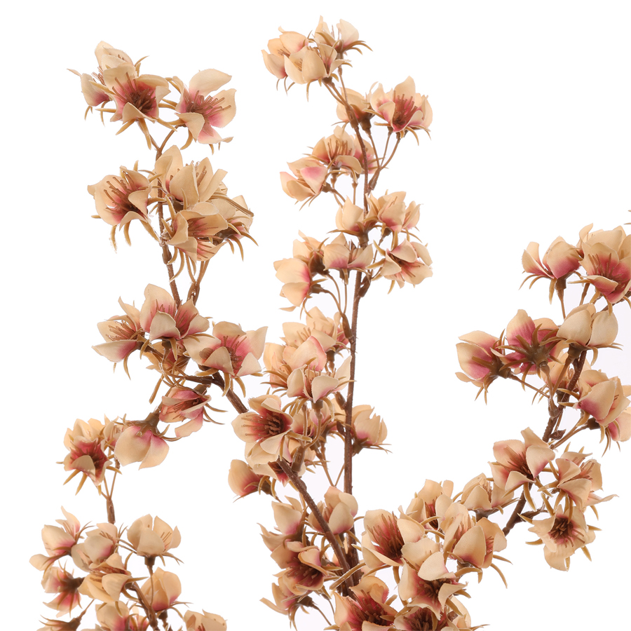 Tige fleur artificielle flower spray pêche