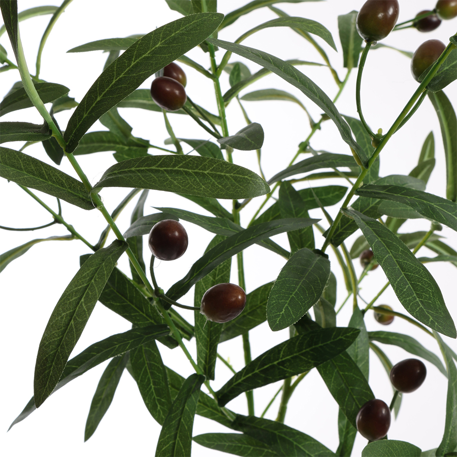 Tige fleur artificielle olive vert