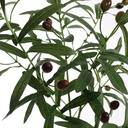 Tige fleur artificielle olive vert