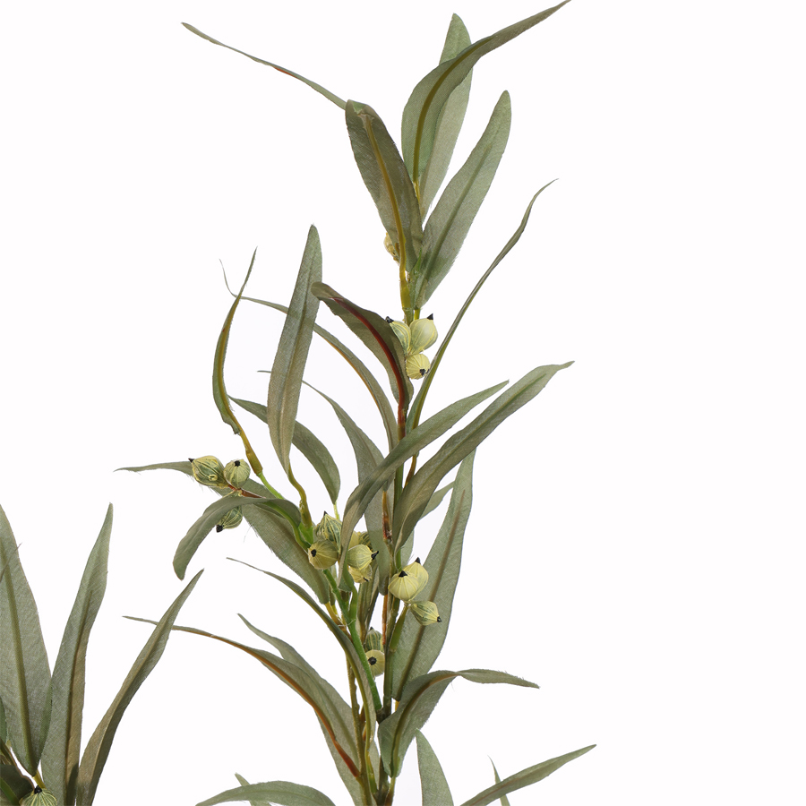 Tige fleur artificielle eucalytus vert
