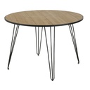Table à manger ronde Laker beige et noire - Dakar, Sénégal