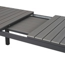 Mobilier extérieur moderne - Table extensible grise avec structure en aluminium robuste au Sénégal