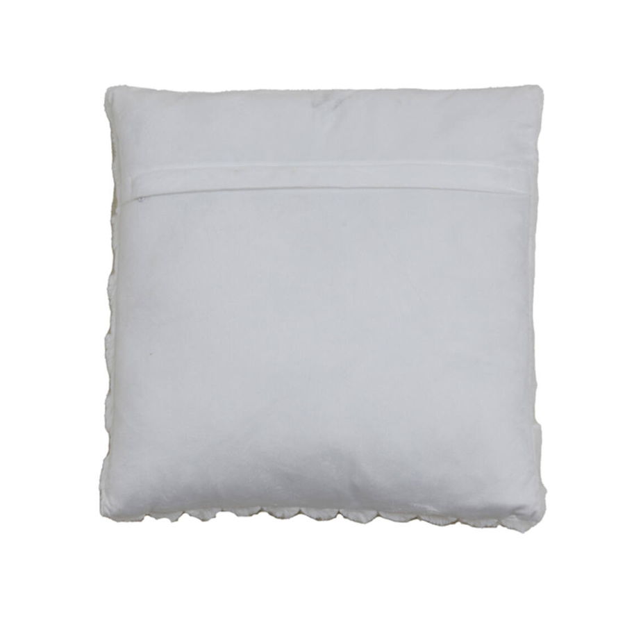 Coussin 45x45 cm VIENNE velours crème