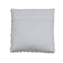 Coussin 45x45 cm VIENNE velours crème