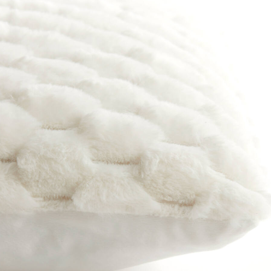 Coussin 45x45 cm VIENNE velours crème
