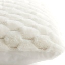 Coussin 45x45 cm VIENNE velours crème