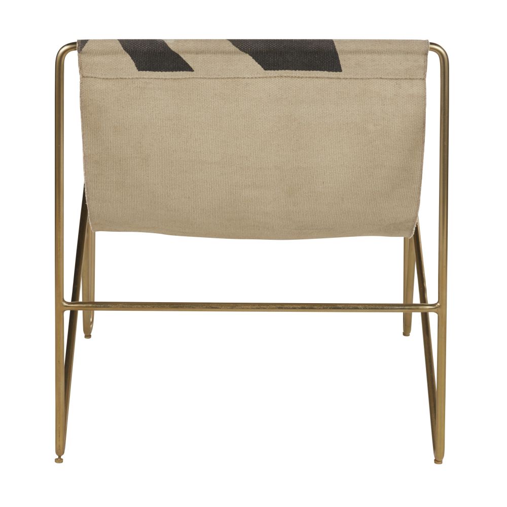 Fauteuil design avec pieds en acier finition laiton - Dakar, Sénégal