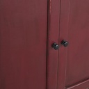 Buffet de rangement vintage rouge avec tiroirs et portes - Dakar, Sénégal