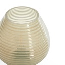 Lampe à poser LED Ø18x23 cm ALENNA verre vert gris