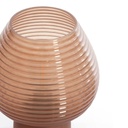 Lampe à poser LED Ø18x23 cm ALENNA verre marron