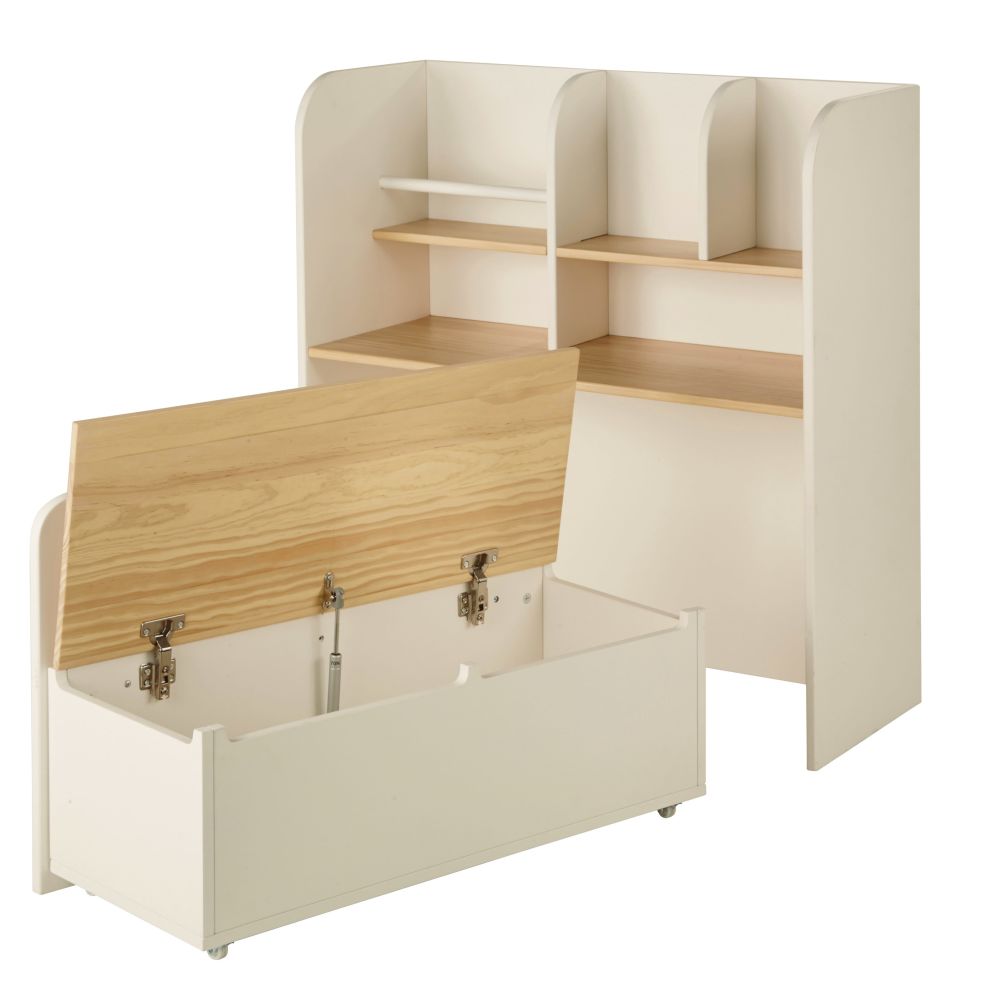 Bureau combiné Waren avec étagères et roulettes - Dakar, Sénégal