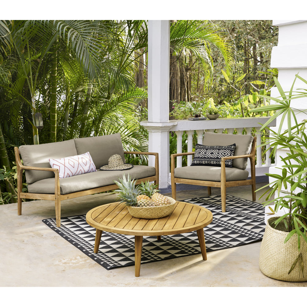 Mobilier de jardin Indiana en bois d’acacia chaleureux - Dakar, Sénégal