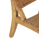 Fauteuil extérieur robuste en teck massif naturel - Dakar, Sénégal