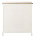 Commode haute LÉONTINE en couleur crème avec 5 tiroirs pour chambre élégante à Dakar, Sénégal