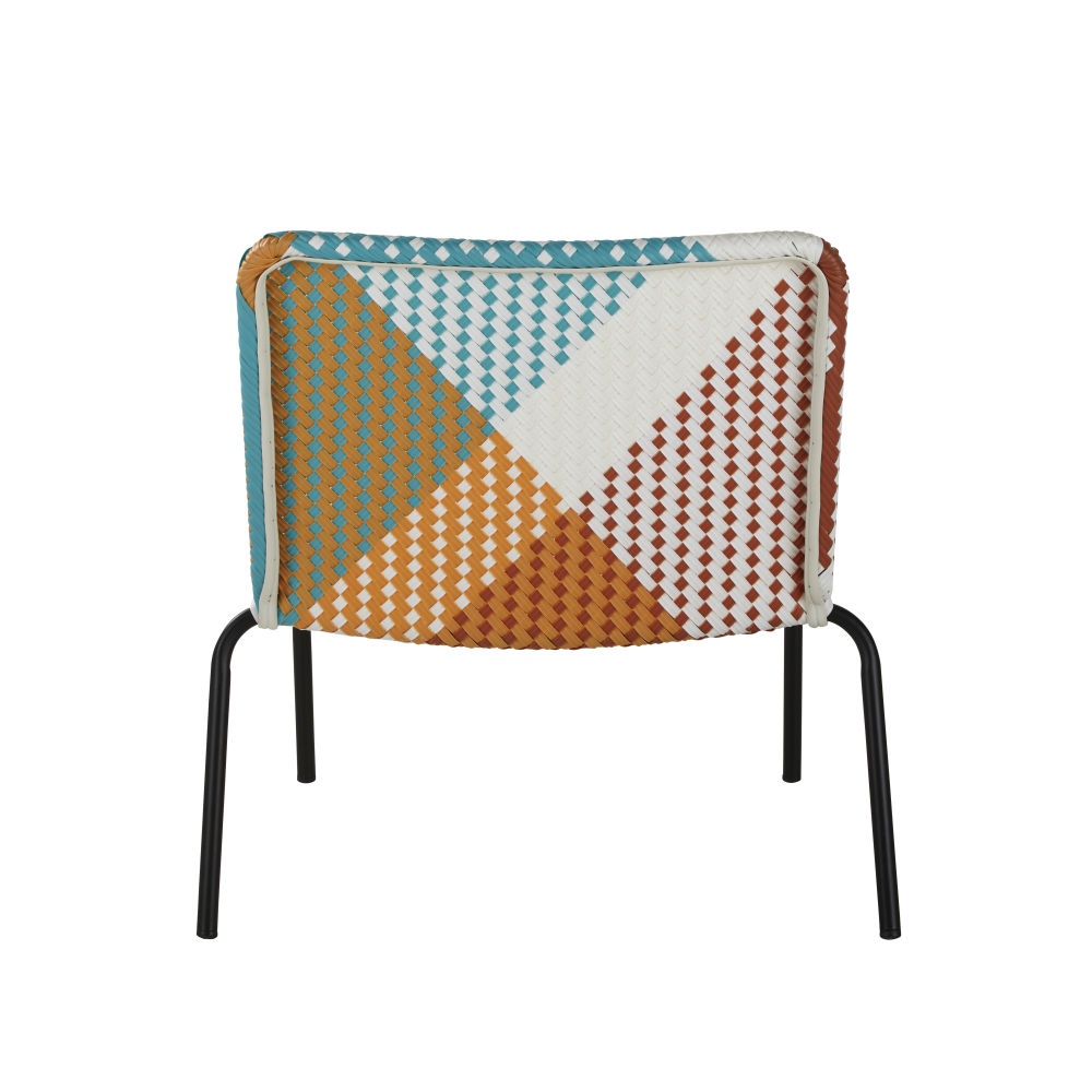 Mobilier extérieur durable - Fauteuil SAO ANTÃO robuste avec structure en métal noir au Sénégal