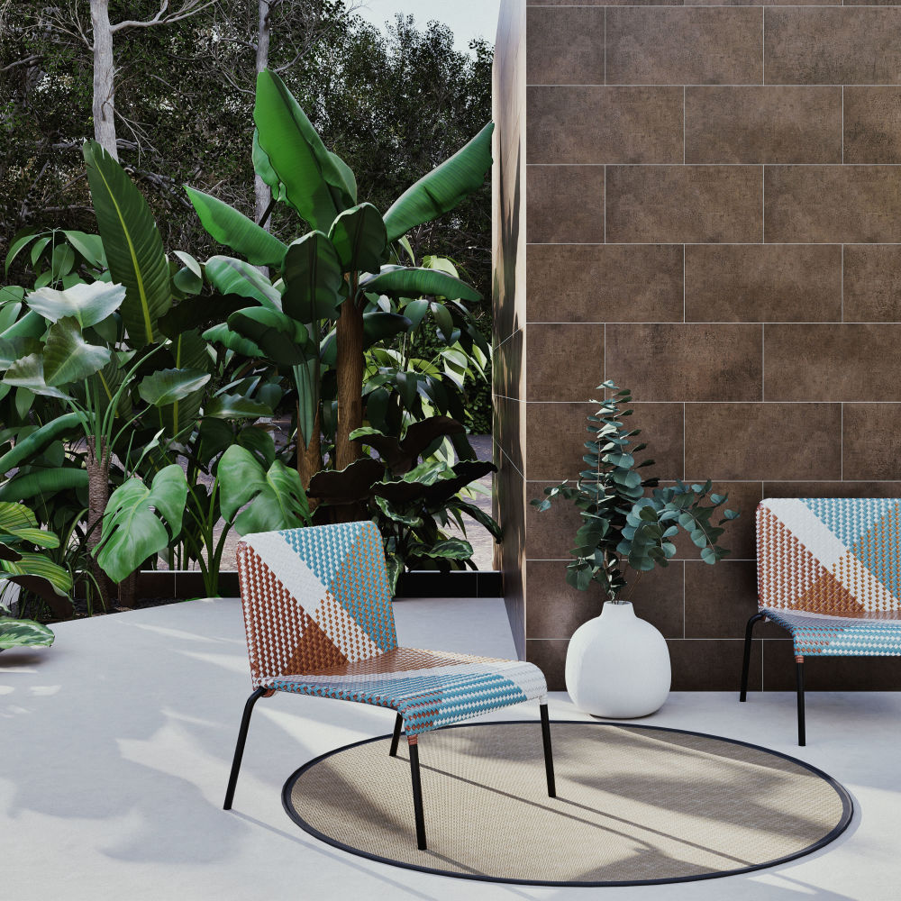 Style contemporain - Fauteuil SAO ANTÃO en résine tressée pour un design résistant et vibrant au Sénégal