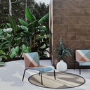 Style contemporain - Fauteuil SAO ANTÃO en résine tressée pour un design résistant et vibrant au Sénégal